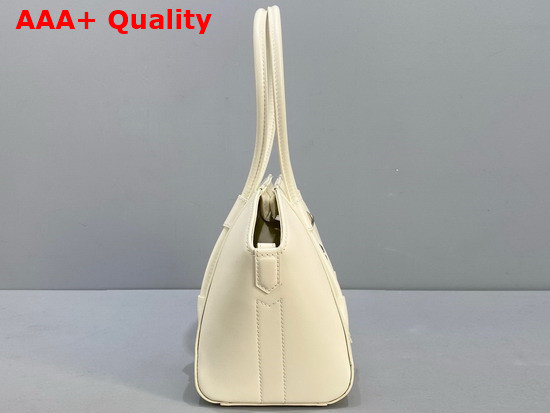 Givenchy Mini Antigona Lock Bag in Box Leather Ivory Replica