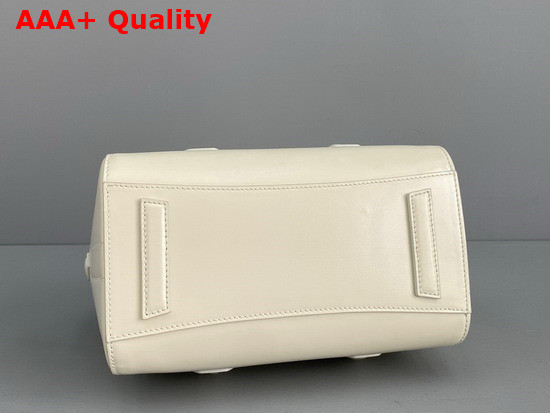 Givenchy Mini Antigona Lock Bag in Ivory Box Leather Replica