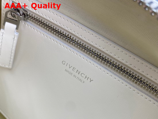 Givenchy Mini Antigona Lock Bag in Ivory Box Leather Replica