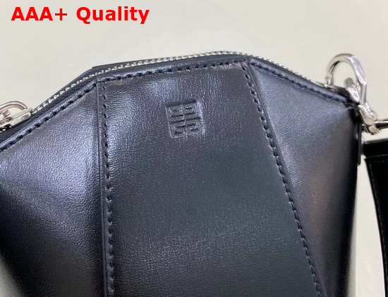 Givenchy Mini Antigona Vertical Bag in Black Box Leather Replica