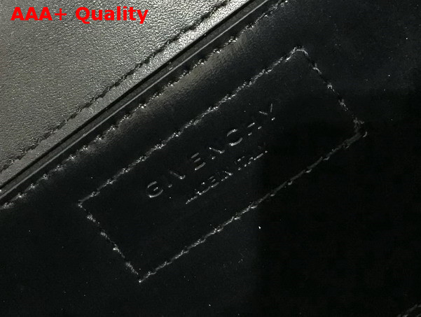 Givenchy Mini Chain Infinity Bag in Shiny Smooth Black Leather Replica