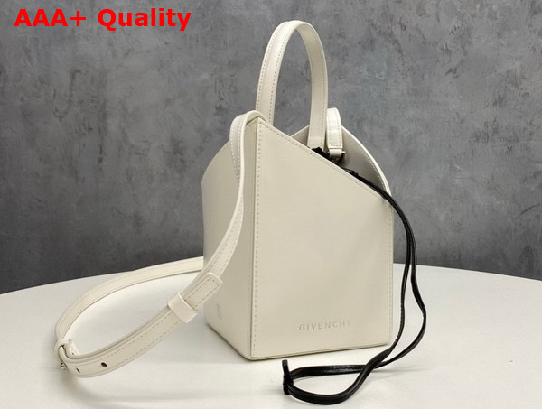 Givenchy Mini Cut Out Bucket Bag in Ivory Box Leather Replica