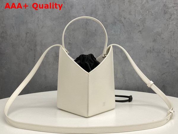 Givenchy Mini Cut Out Bucket Bag in Ivory Box Leather Replica