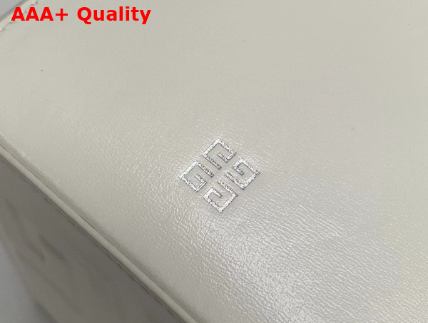 Givenchy Mini Cut Out Bucket Bag in Ivory Box Leather Replica