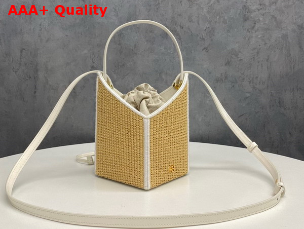 Givenchy Mini Cut Out Bucket Bag in Raffia Replica