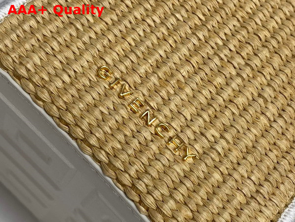 Givenchy Mini Cut Out Bucket Bag in Raffia Replica