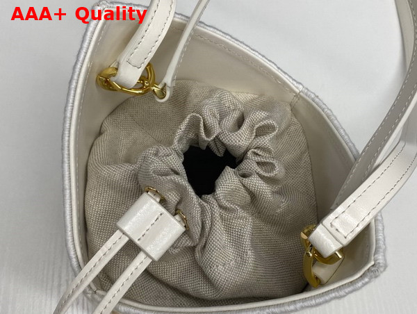 Givenchy Mini Cut Out Bucket Bag in Raffia Replica