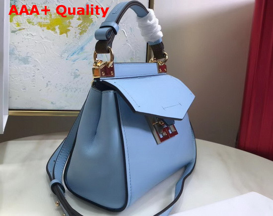 Givenchy Mini Mystic Bag in Soft Cornflower Leather with Double G Magnetic Closure Replica