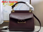 Givenchy Mini Mystic Bag in Soft Eggplant Leather with Double G Magnetic Closure Replica