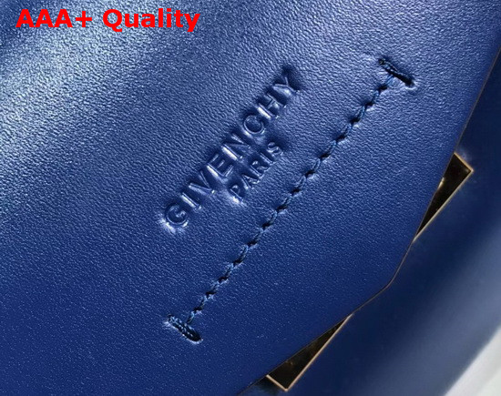 Givenchy Mini Mystic Bag in Soft Petrol Blue Leather with Double G Magnetic Closure Replica