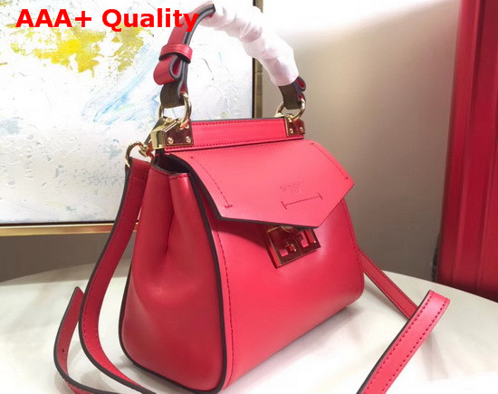 Givenchy Mini Mystic Bag in Soft Red Leather with Double G Magnetic Closure Replica
