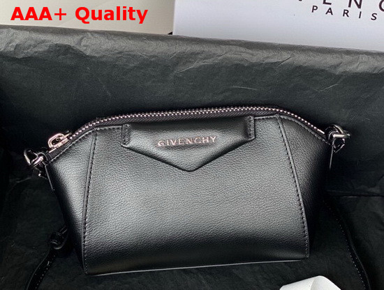 Givenchy Nano Antigona Bag in Black Varnished Leather Replica