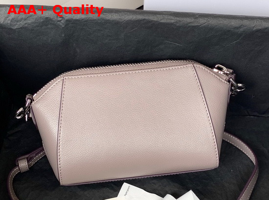 Givenchy Nano Antigona Bag in Grey Varnished Leather Replica