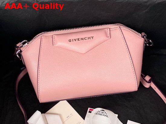 Givenchy Nano Antigona Bag in Pink Varnished Leather Replica