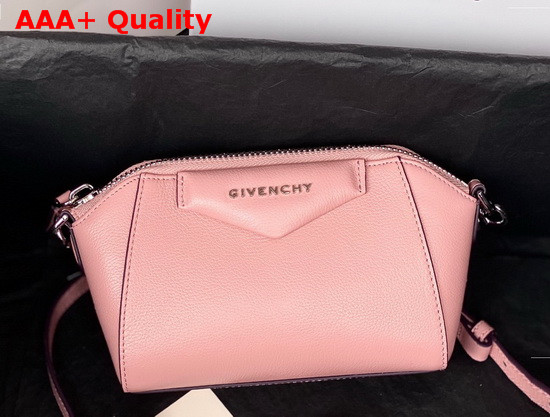 Givenchy Nano Antigona Bag in Pink Varnished Leather Replica