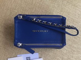 Givenchy Pandora Wristlet Pouch Blue Goatskin for Sale