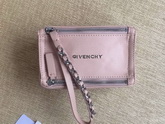 Givenchy Pandora Wristlet Pouch Pink Goatskin On for Sale