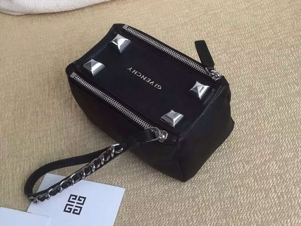Givenchy Pandora Wristlet Pouch in Black Goatskin with Metal Studs for Sale