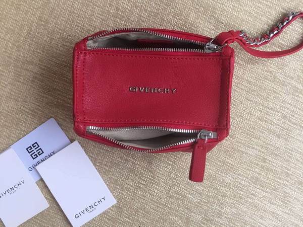 Givenchy Pandora Wristlet Pouch in Red Goatskin for Sale