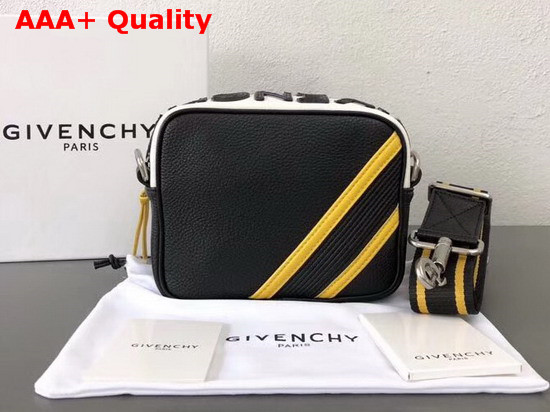 Givenchy Reverse Givenchy Crossbody Bag in Black and White Grained Leather Replica