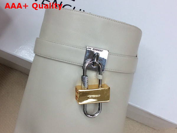 Givenchy Shark Lock Boots in Beige Leather Replica