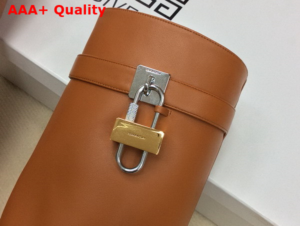 Givenchy Shark Lock Boots in Brown Leather Replica