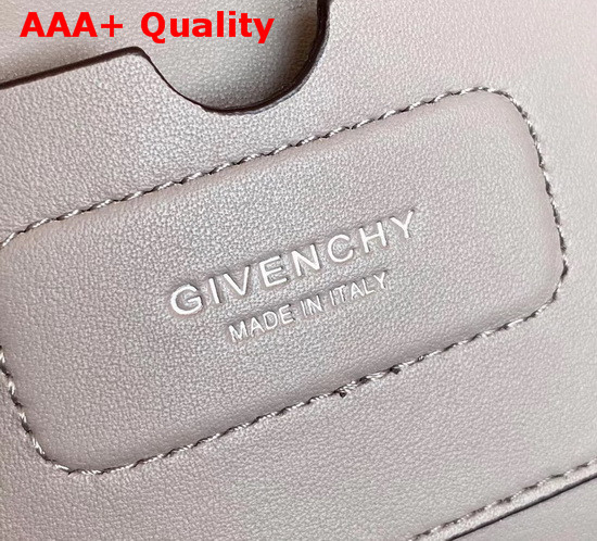 Givenchy Small Antigona Soft Bag in Light Grey Smooth Leather Replica