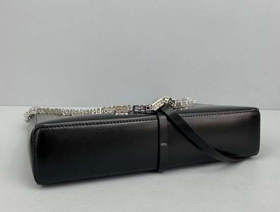 Givenchy Small Cut Out Bag in Box Leather with Chain Black Replica