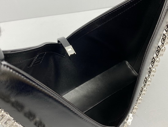 Givenchy Small Cut Out Bag in Box Leather with Chain Black Replica