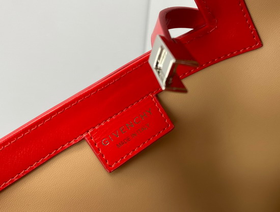 Givenchy Small Cut Out Bag in Box Leather with Chain Red Replica