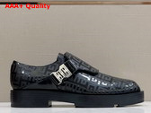 Givenchy Squared Derbies in Black 4G Leather with 4G Buckle Replica