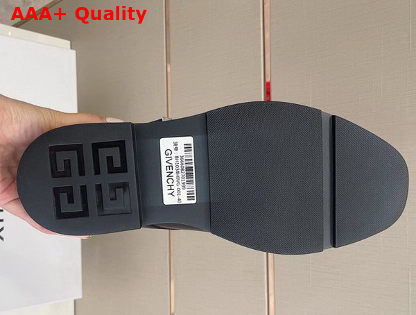 Givenchy Squared Derbies in Black Leather with 4G Buckle Replica