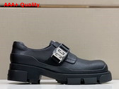 Givenchy Terra Derbies in Black Grain Leather Replica