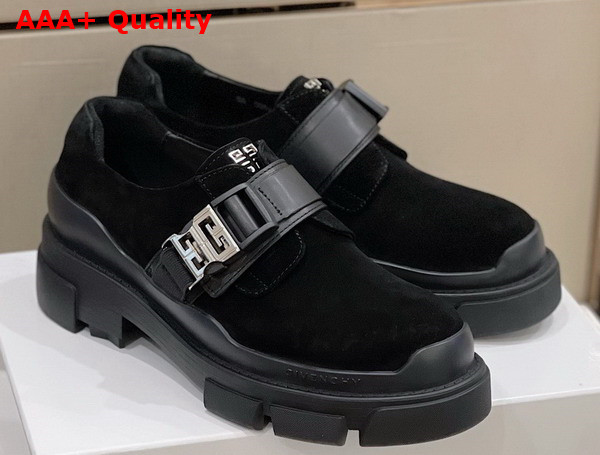 Givenchy Terra Derbies in Black Suede Leather Replica