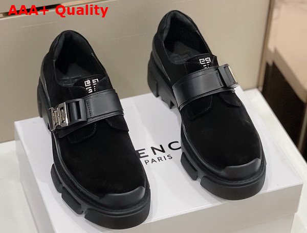 Givenchy Terra Derbies in Black Suede Leather Replica