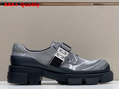 Givenchy Terra Derbies in Grey Patent Leather Replica
