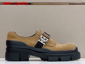 Givenchy Terra Derbies in Light Brown Suede Leather Replica