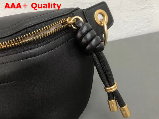 Givenchy Whip Chained Belt Bag in Black Smooth Leather Replica