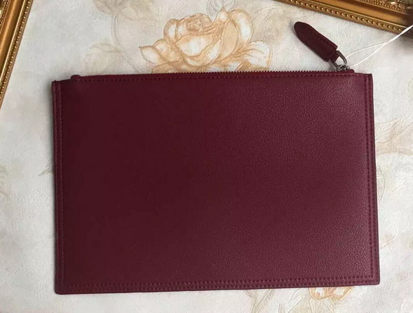 Givenchy Zipped Pouch In Oxblood Leather for Sale