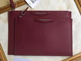 Givenchy Zipped Pouch In Oxblood Leather for Sale