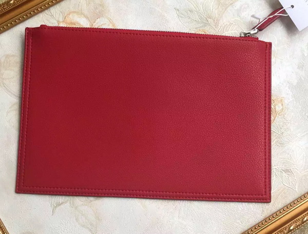 Givenchy Zipped Pouch In Red Leather for Sale