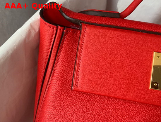 Hermes 24 24 Mini Bag Red Togo and Swift Calfskin Replica