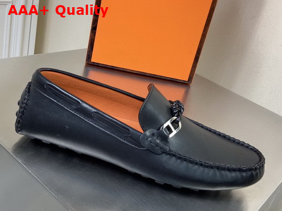 Hermes Alessandro Loafer Denim Fonce Calfskin Replica