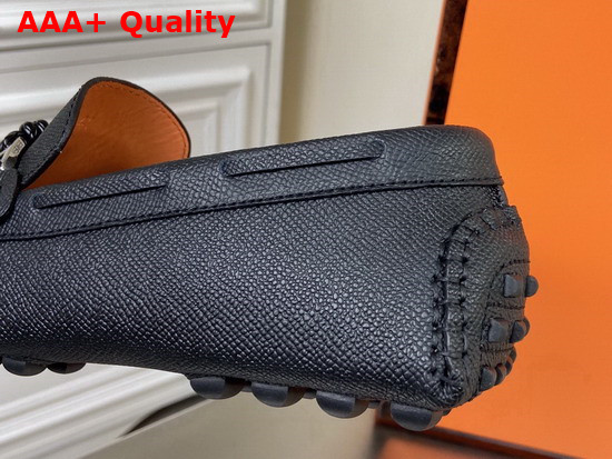 Hermes Alessandro Loafer in Black Epsom Calfskin Replica