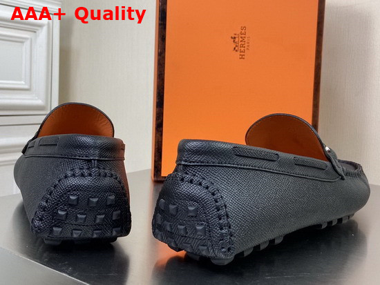 Hermes Alessandro Loafer in Black Epsom Calfskin Replica