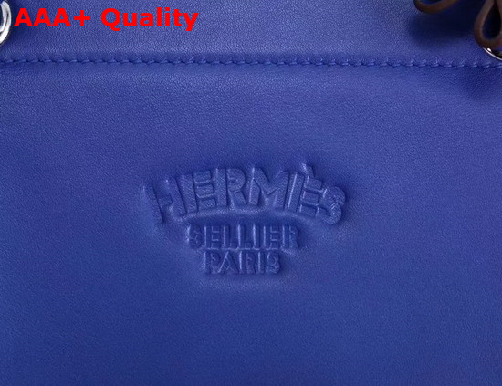 Hermes Aline Mini Bag in Blue Lambskin and Swift Calfskin Replica
