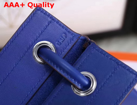 Hermes Aline Mini Bag in Blue Lambskin and Swift Calfskin Replica