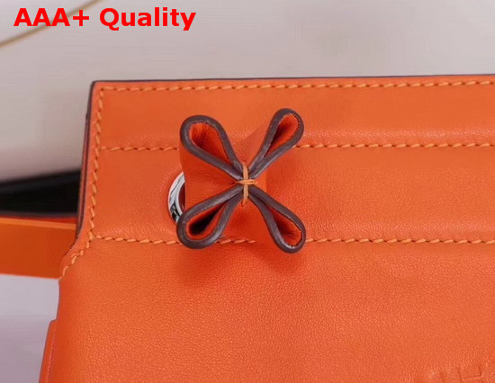 Hermes Aline Mini Bag in Orange Lambskin and Swift Calfskin Replica