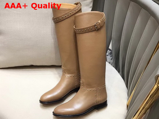 Hermes Bardigiano Boot in Tan Box Calfskin Replica
