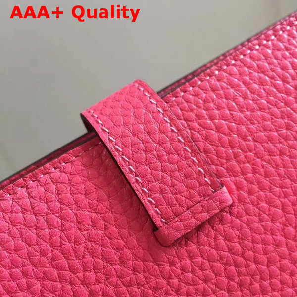 Hermes Bearn Wallet Hot Pink Togo Leather Replica